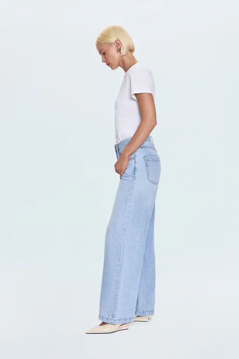 Jeans palazzo à taille basse Jadyn