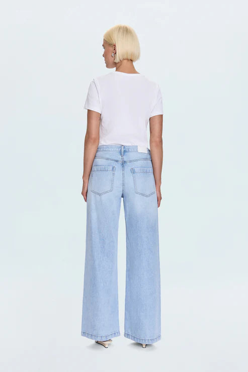 Jeans palazzo à taille basse Jadyn