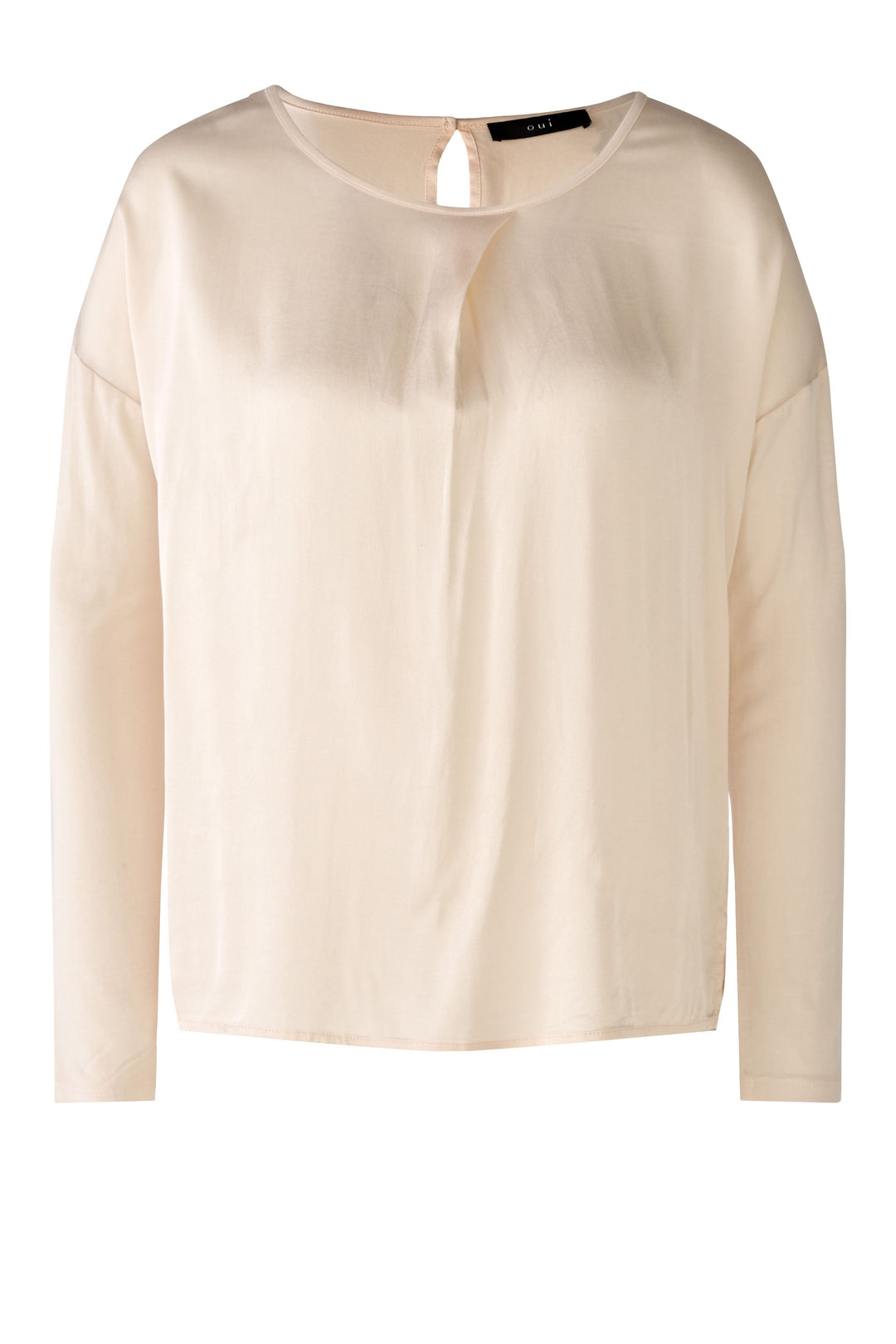 Blouse soyeuse avec jersey au dos