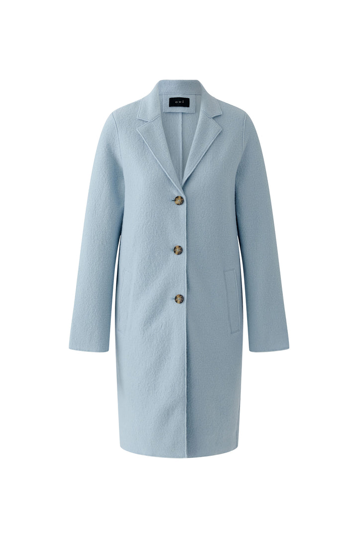 Manteau droit mi-long classique