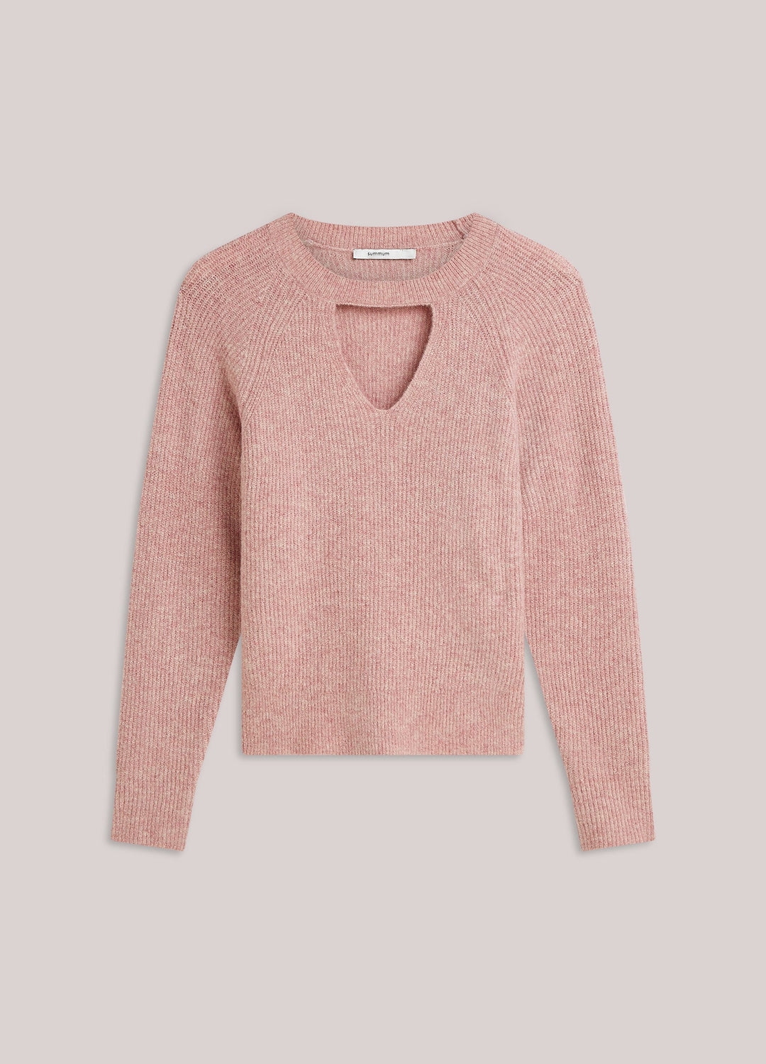 Pull texturé à encolure ajourée