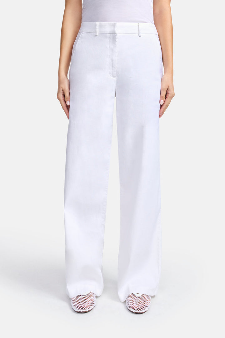 Pantalon en lin ample et long Mira