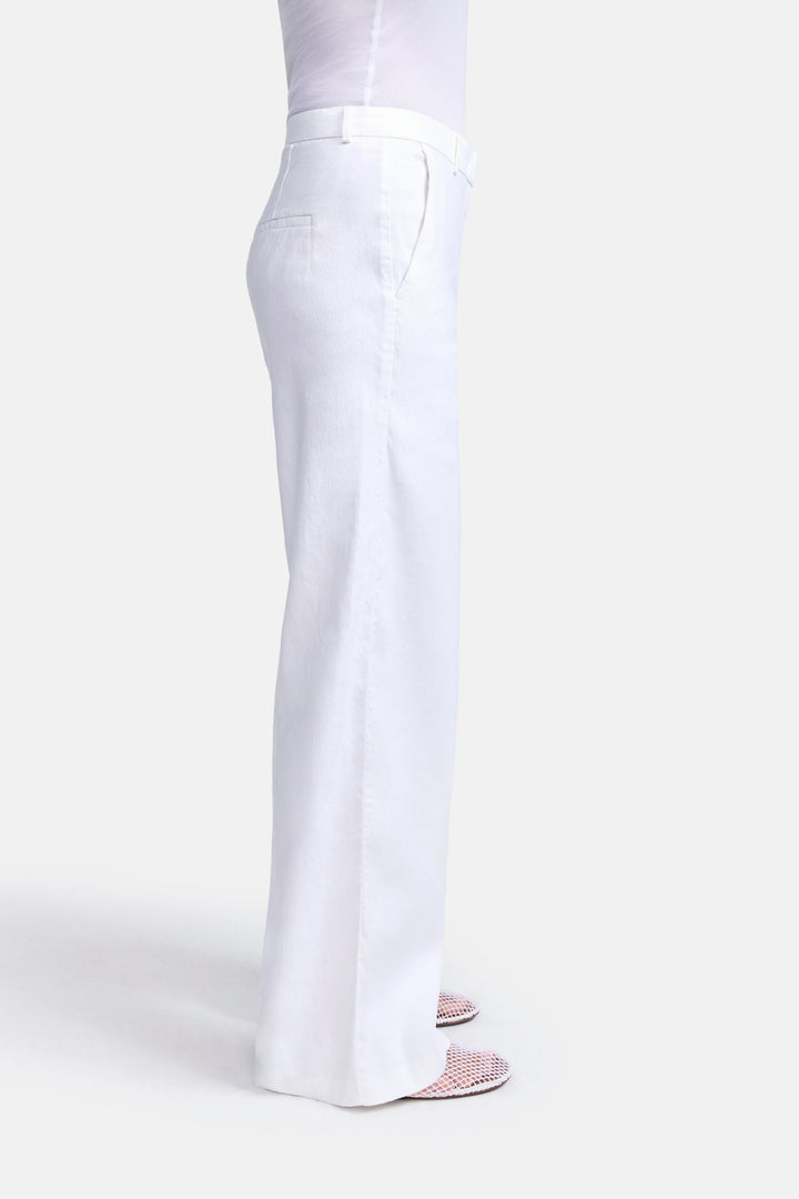 Pantalon en lin ample et long Mira