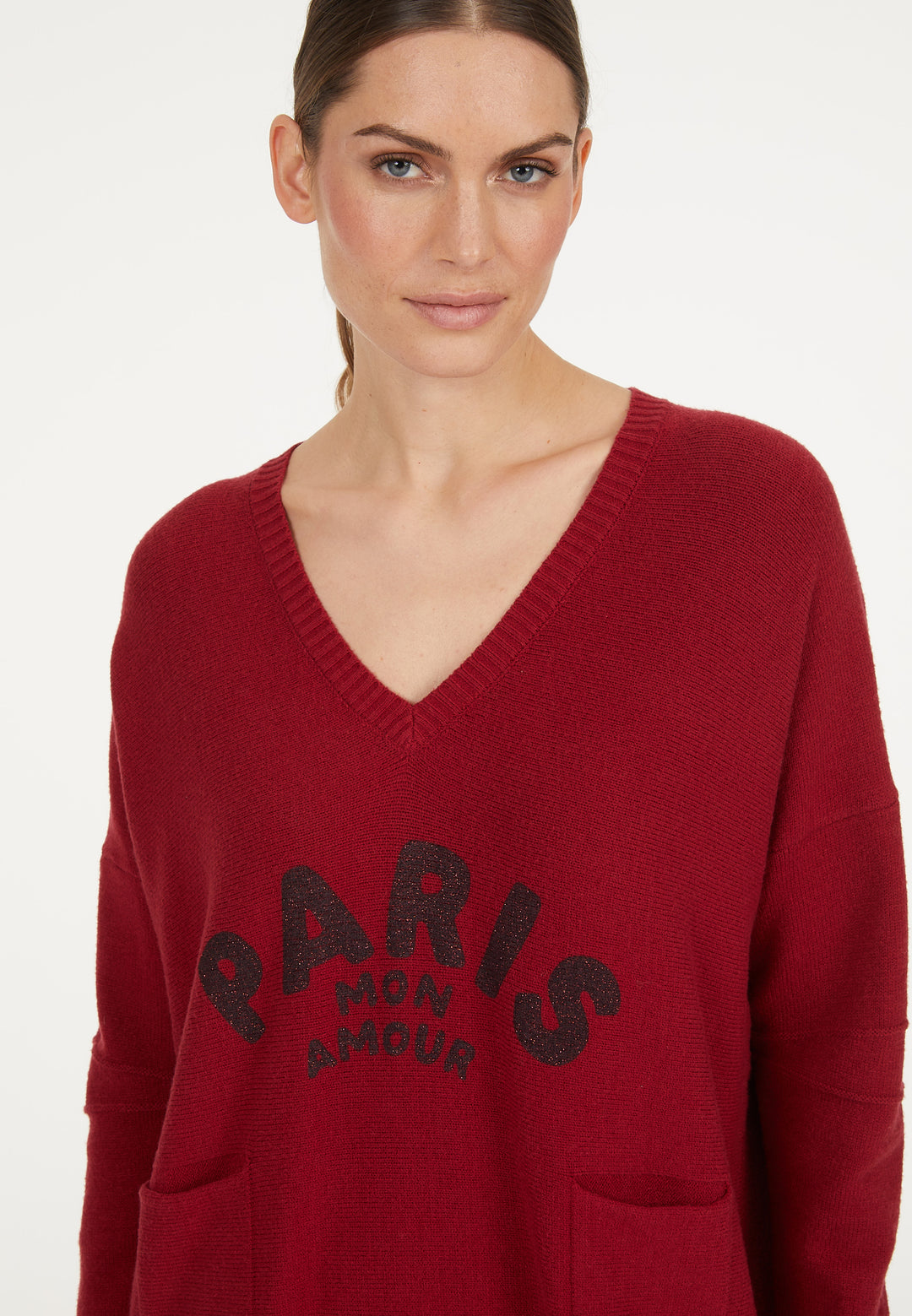 Pull avec écriture "Paris Mon Amour"