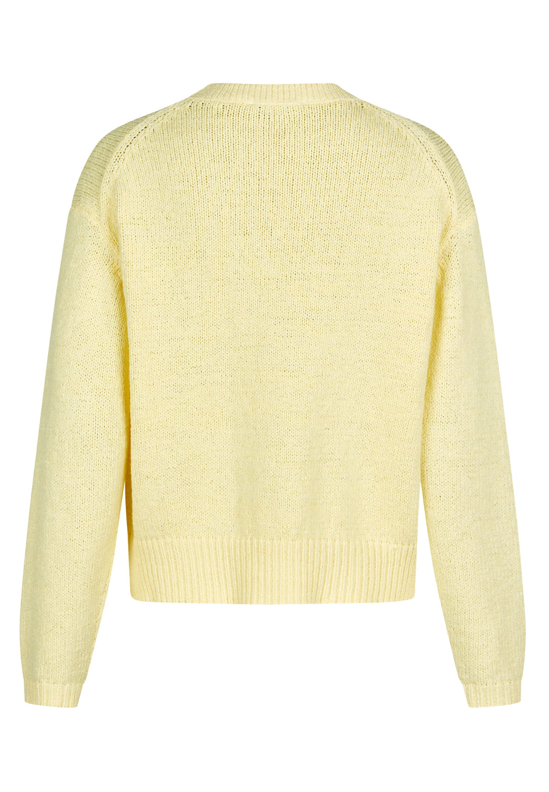 Pull en maille avec écusson citron