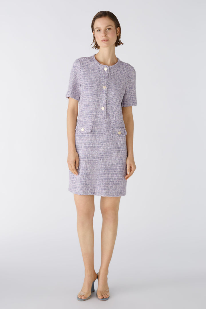 Robe en tweed extensible