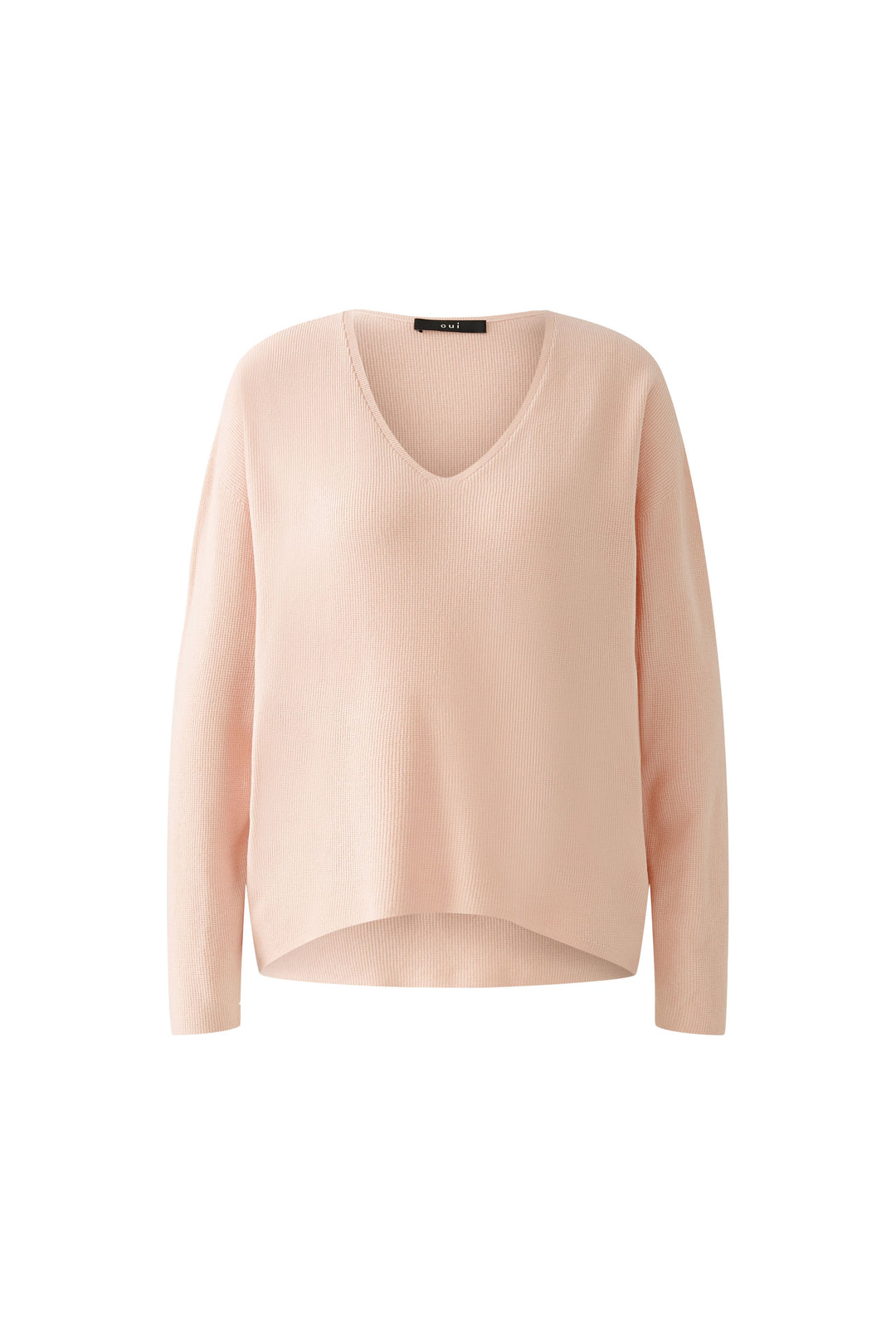 Pull en maille fine avec col V