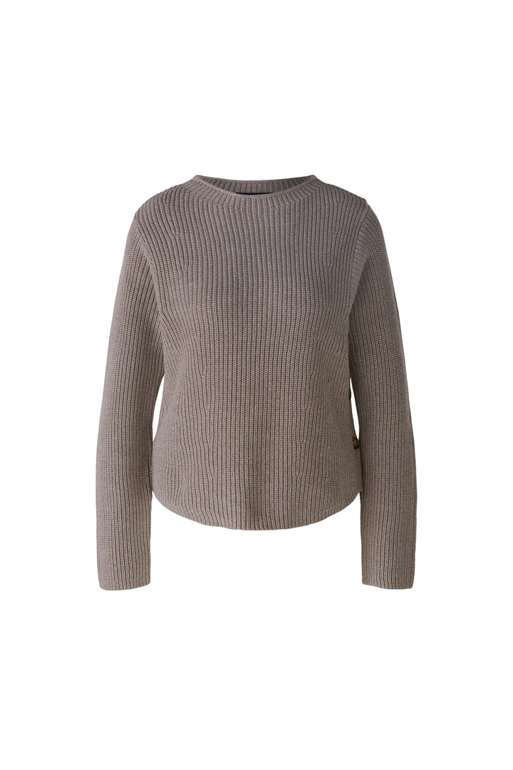 Pull en maille côtelée