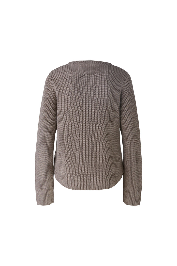 Pull en maille côtelée