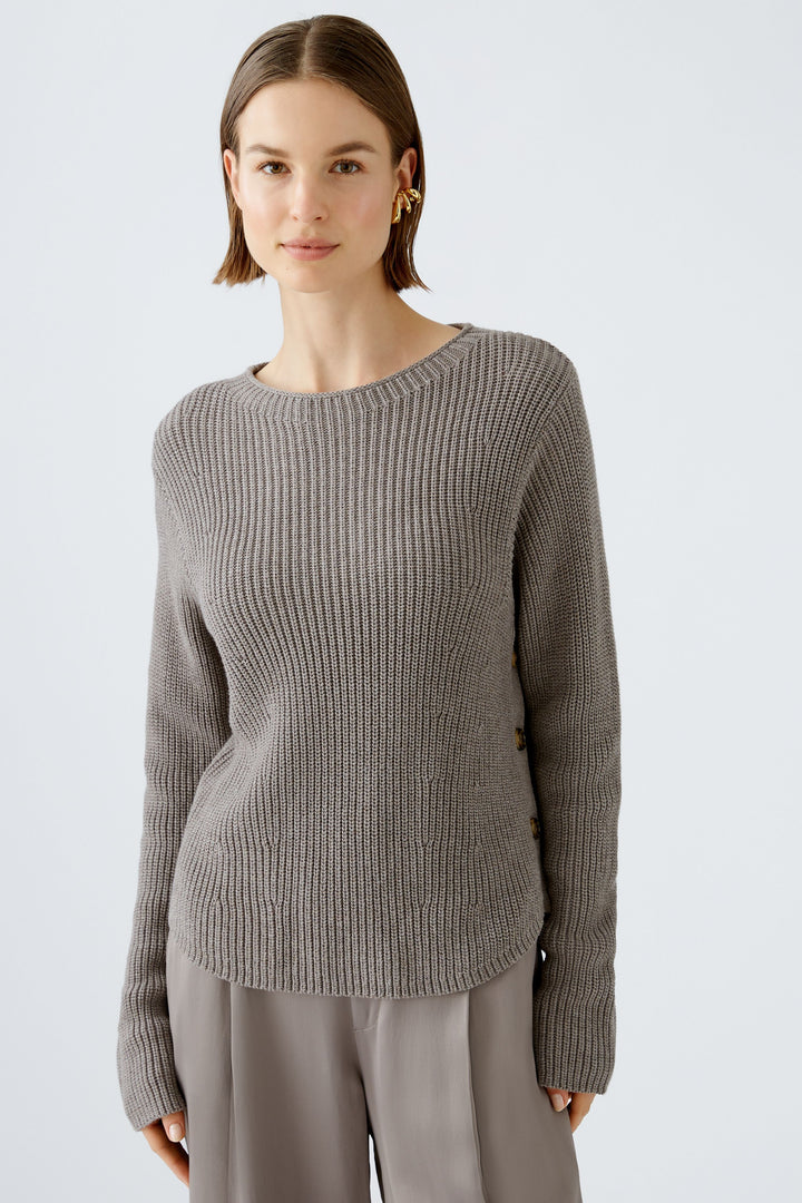 Pull en maille côtelée