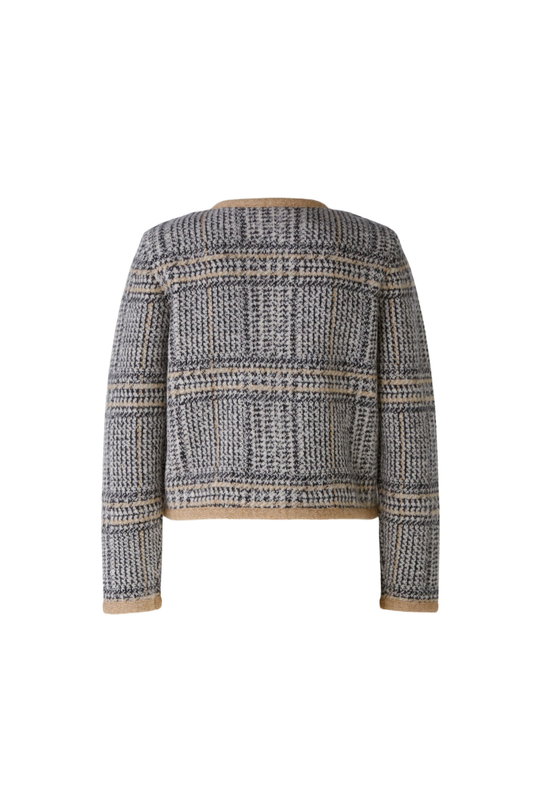 Cardigan tricot doux carreaux