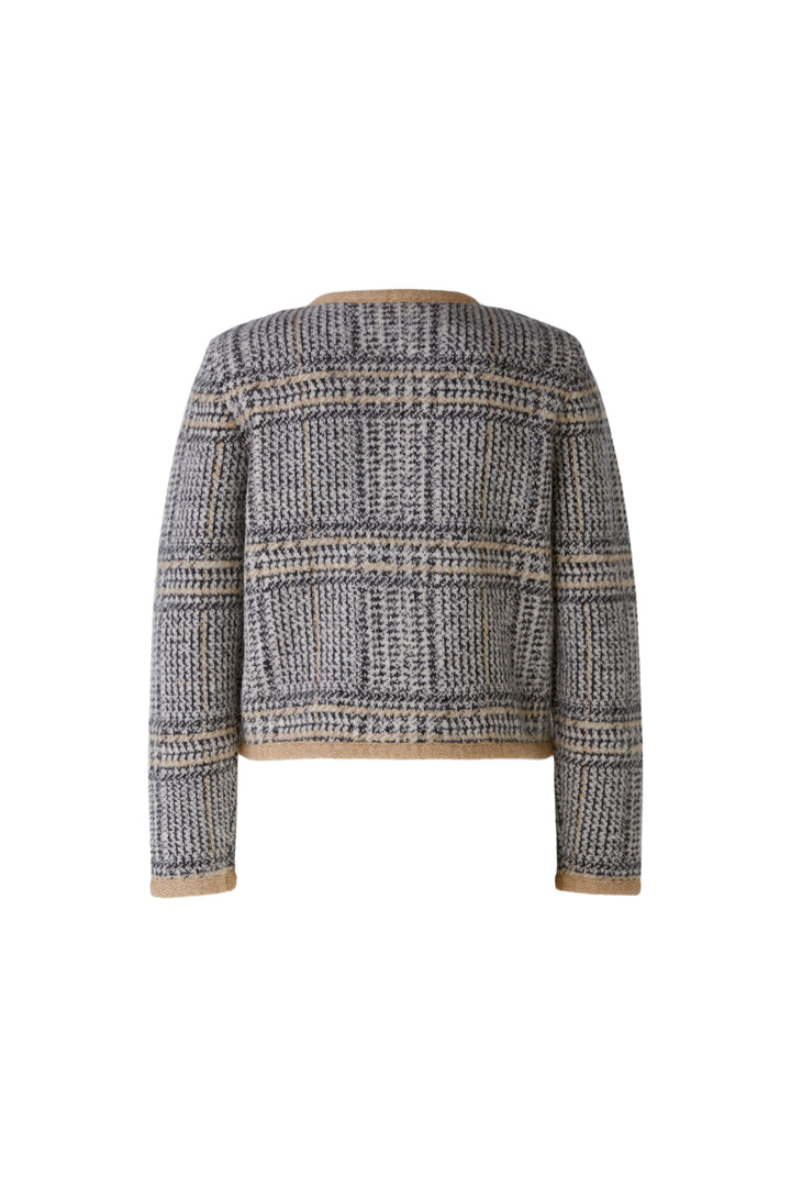 Cardigan tricot doux carreaux