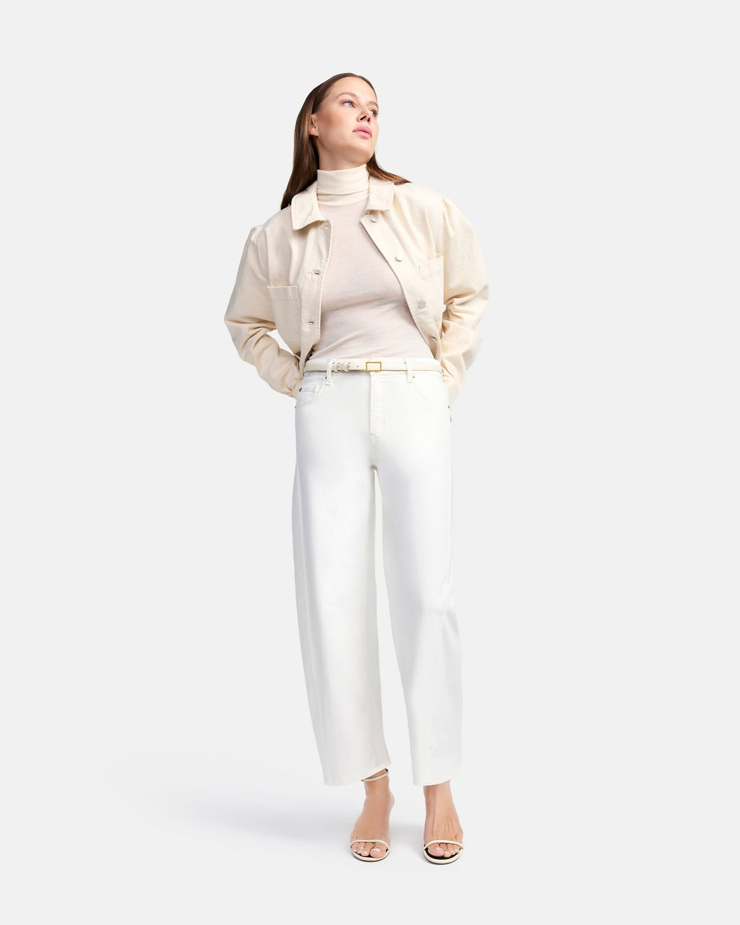 Jeans large avec coutures latérales Oria