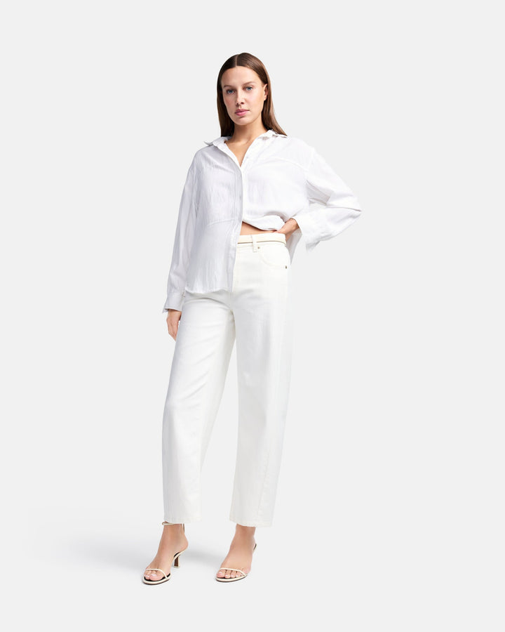 Jeans large avec coutures latérales Oria
