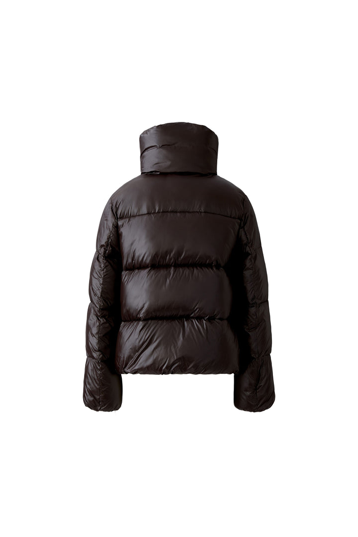 Manteau matelassé court avec col cheminée