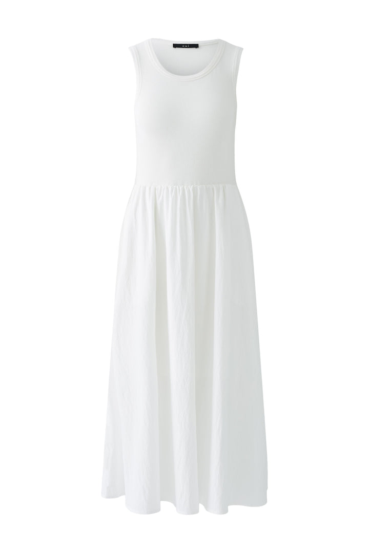 Robe longue sans manches à contraste