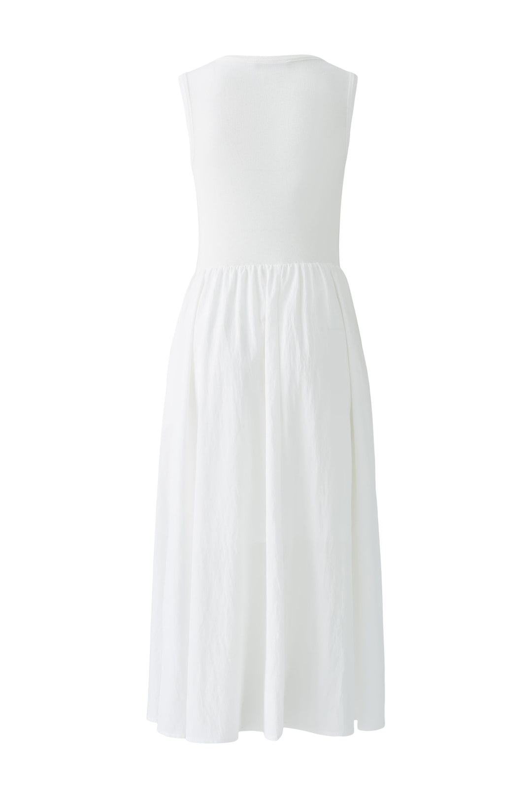 Robe longue sans manches à contraste