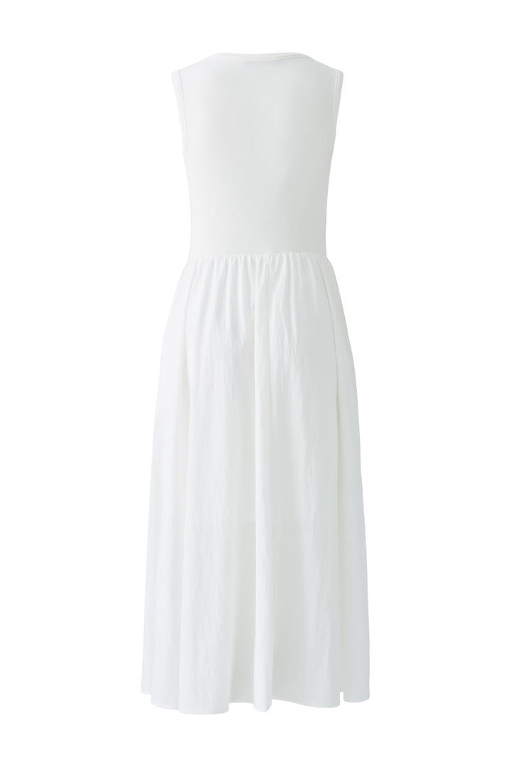 Robe longue sans manches à contraste