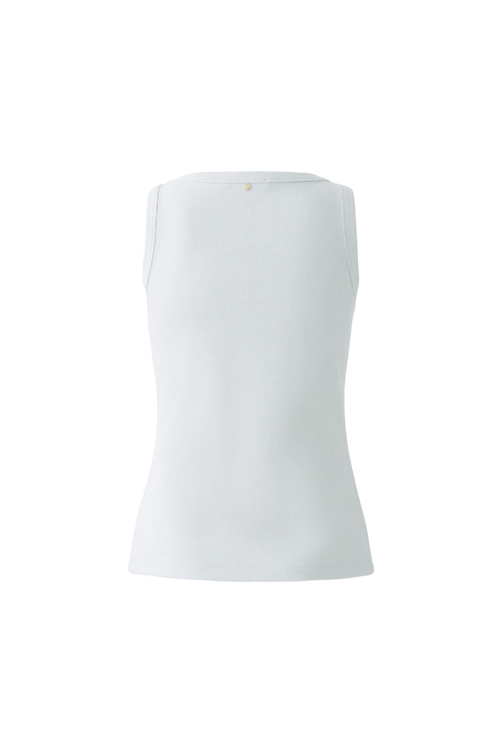 Camisole ajustée côtelée avec fini lustré