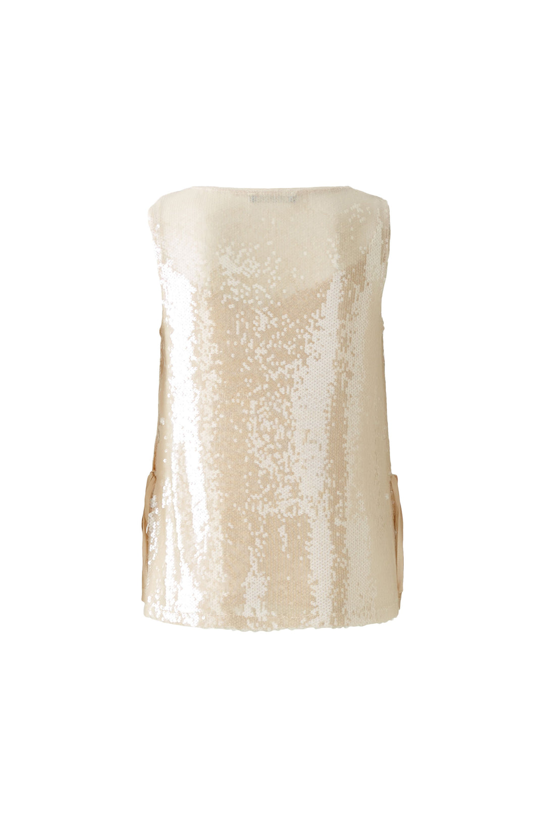 Camisole avec paillettes et fentes latérales