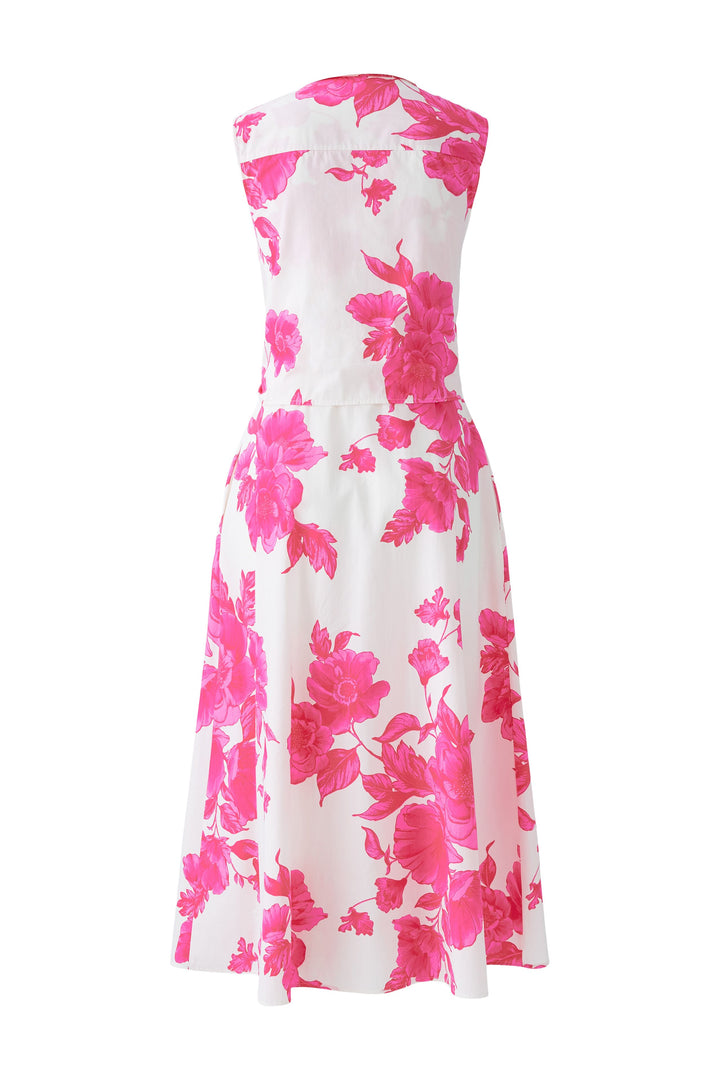 Robe chemise midi avec imprimé floral et ceinture à nouer