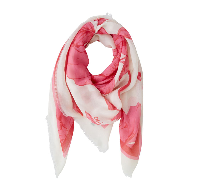 Foulard léger avec imprimé tropical