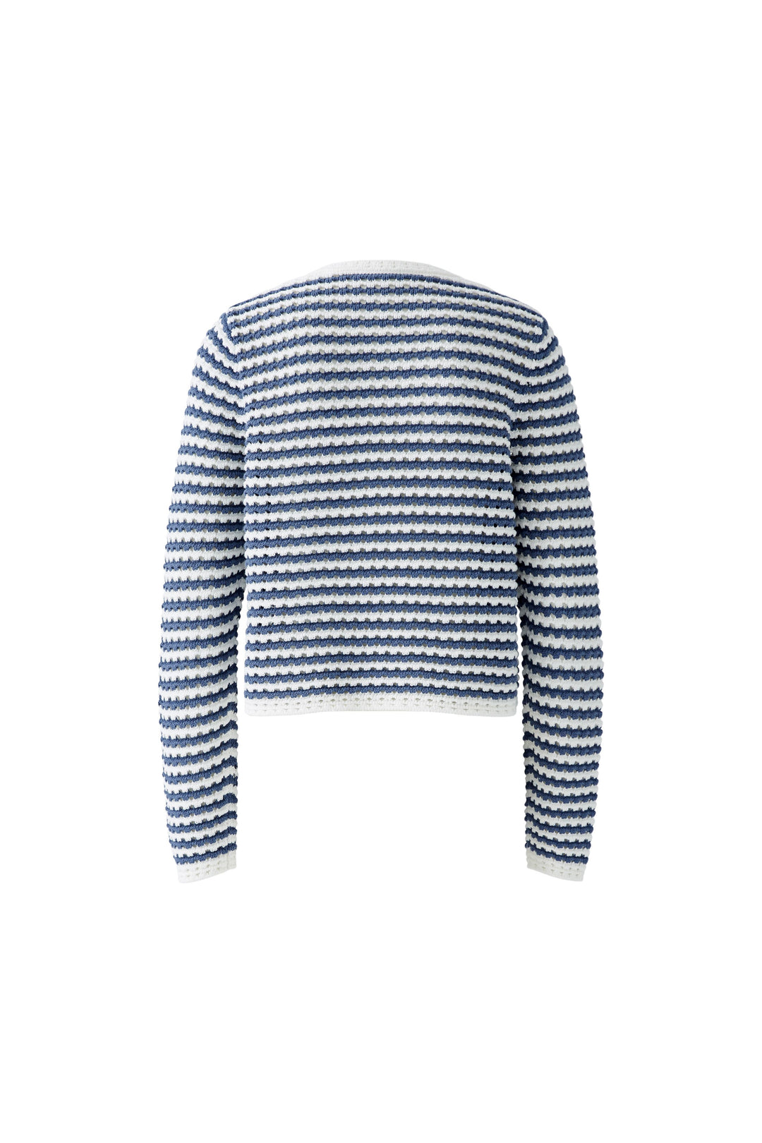 Cardigan en maille texturée à rayures