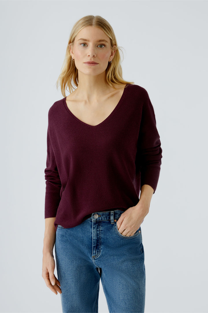 Pull en maille fine avec col V Freyja