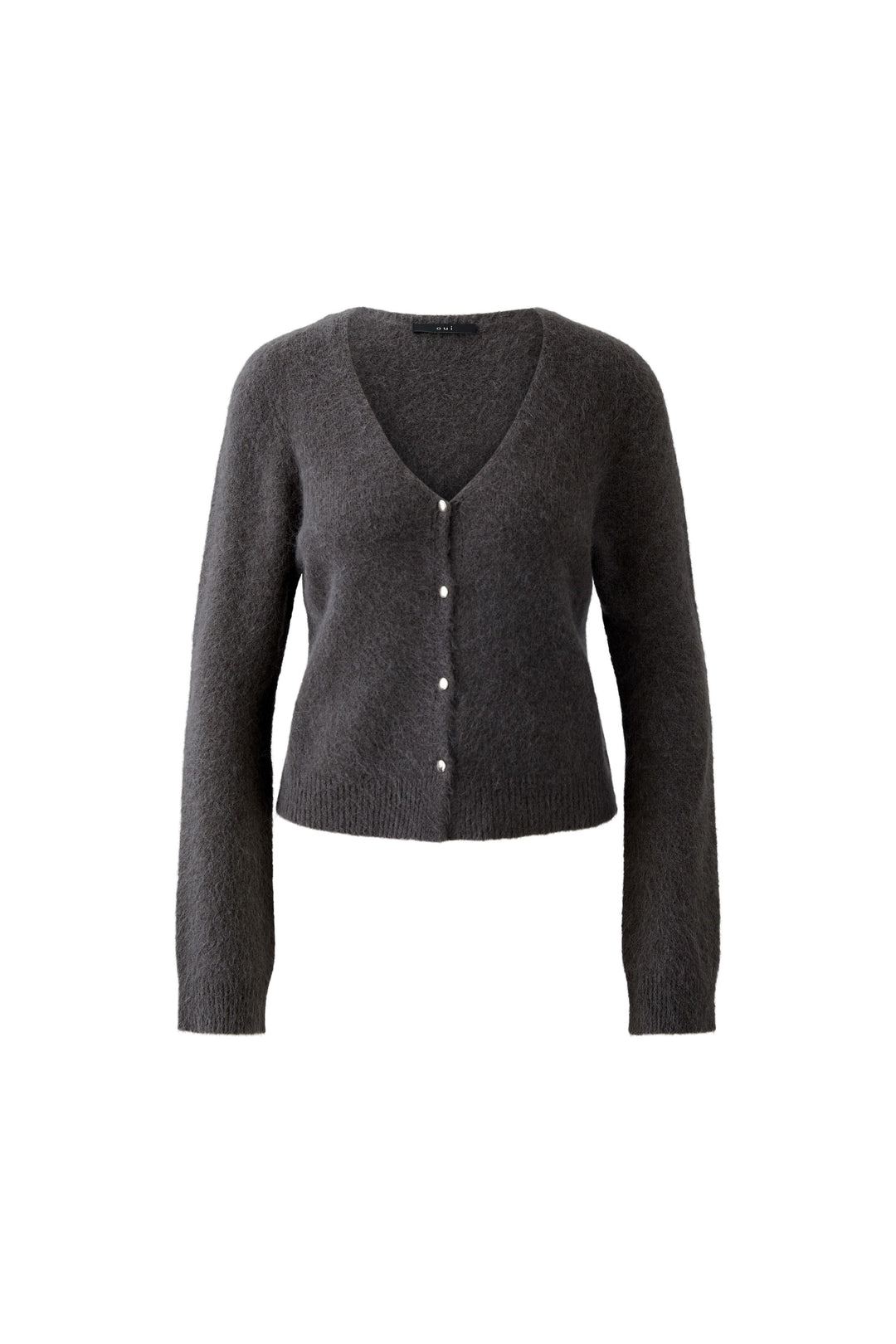 Cardigan boutonné en mélange alpaga