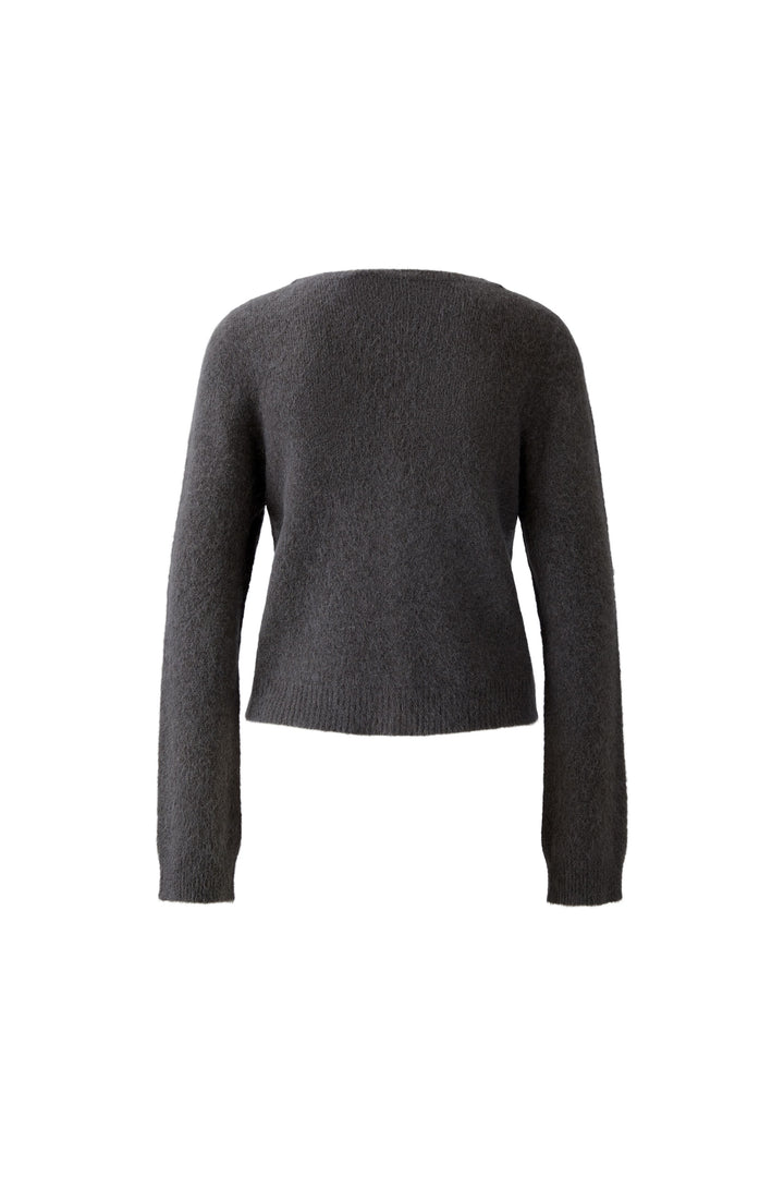 Cardigan boutonné en mélange alpaga