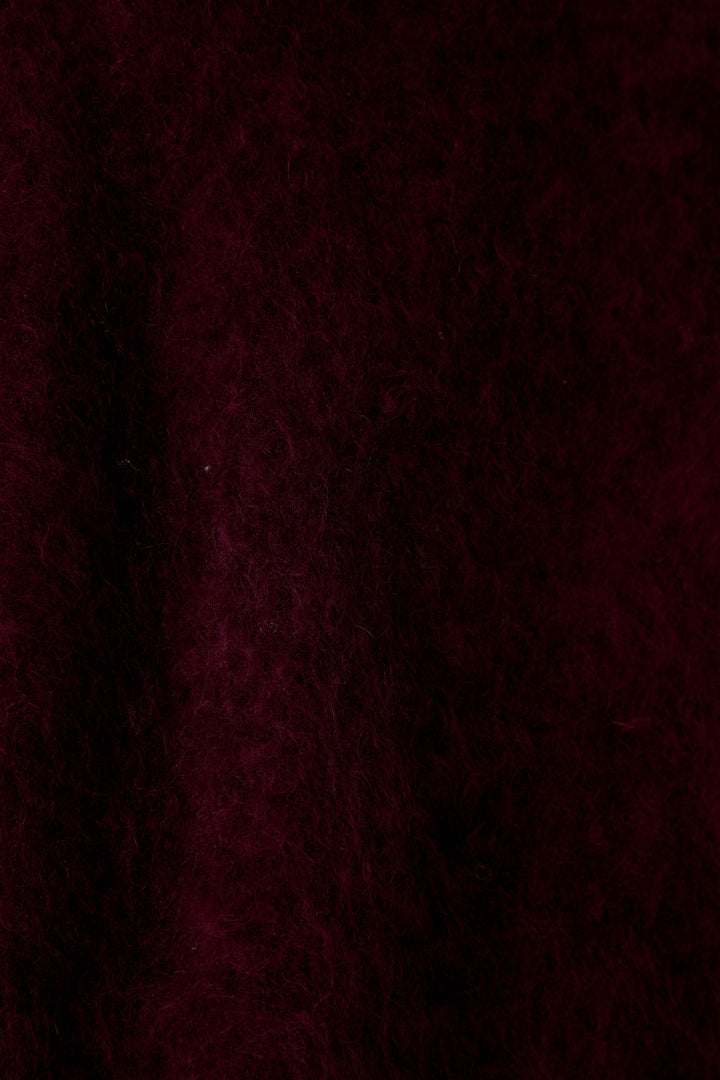 Pull en cachemire brossé avec col V