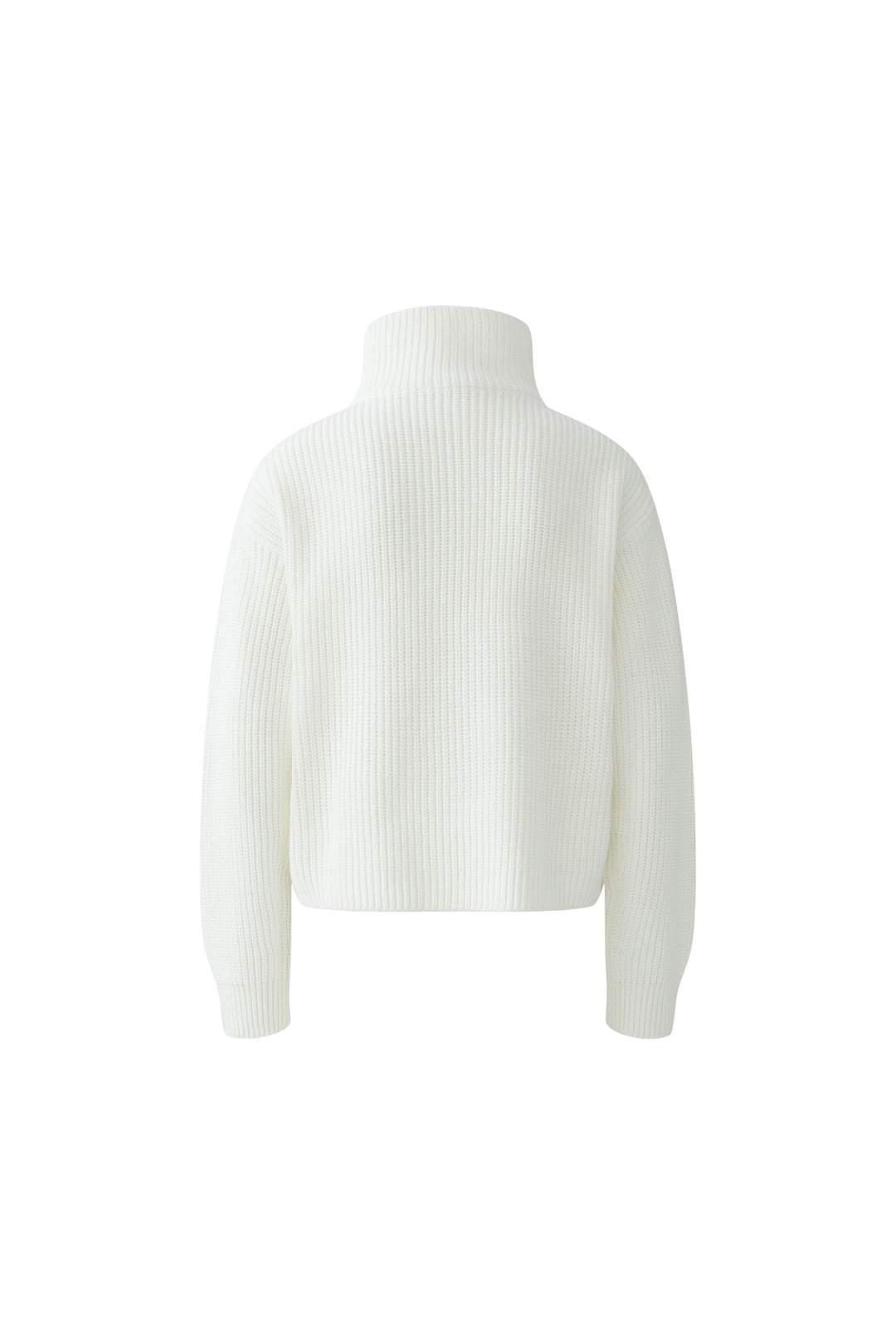 Pull côtelé avec col zippé