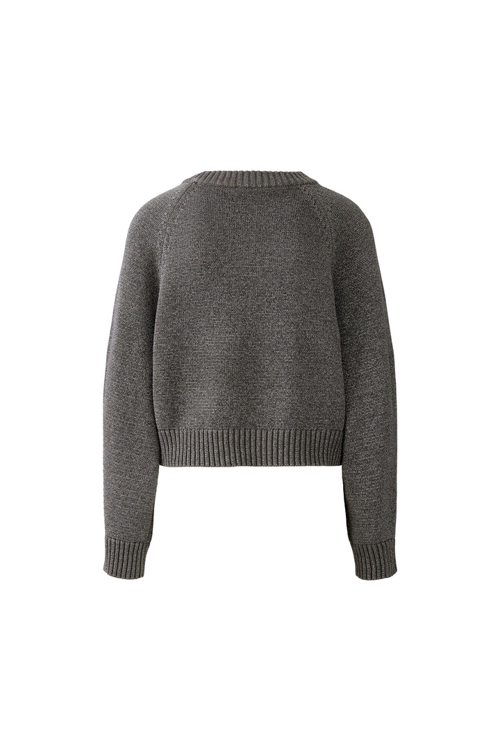 Pull court avec fini métallique