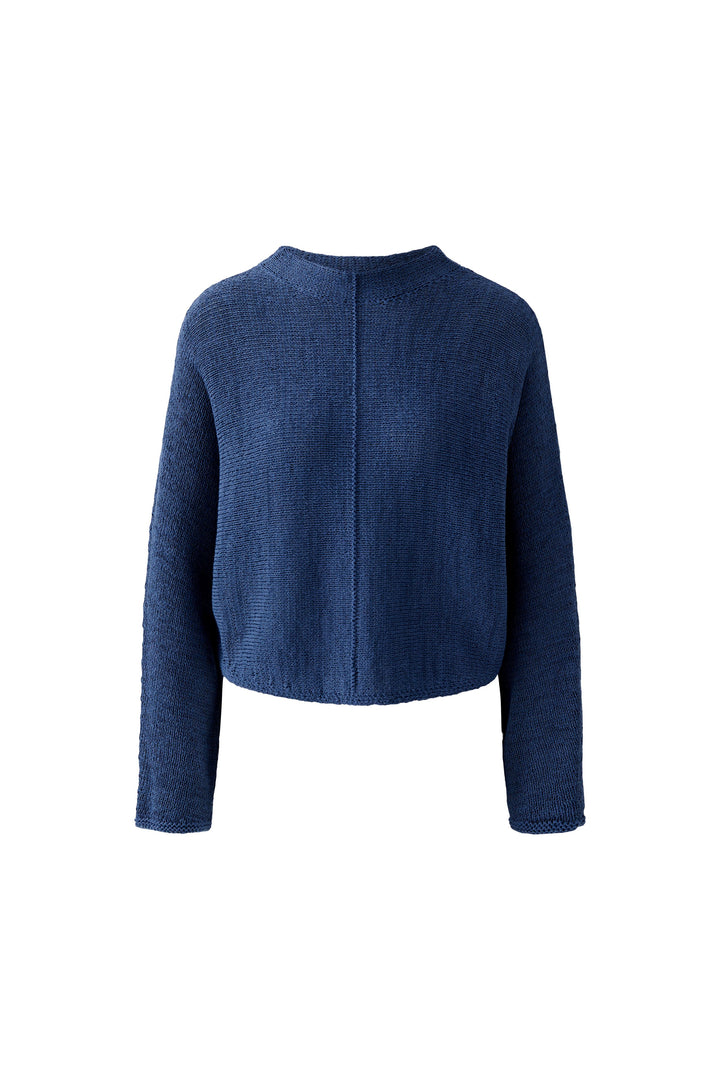 Pull court en maille texturée