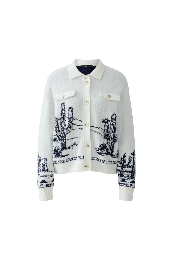 Cardigan boutonné avec motif western
