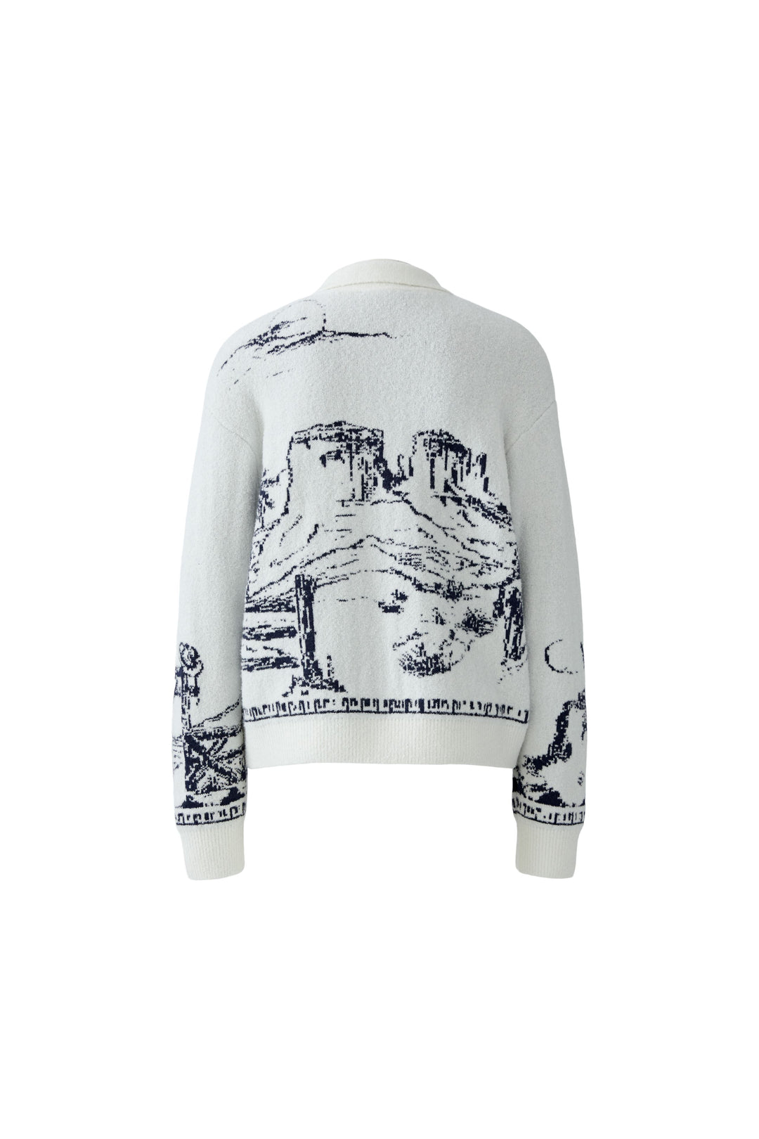 Cardigan boutonné avec motif western