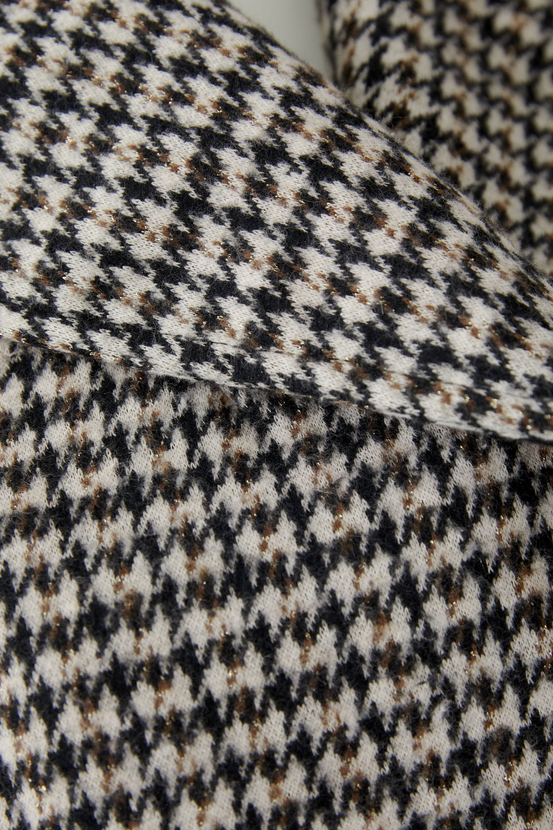 Veston court avec motif pied-de-poule