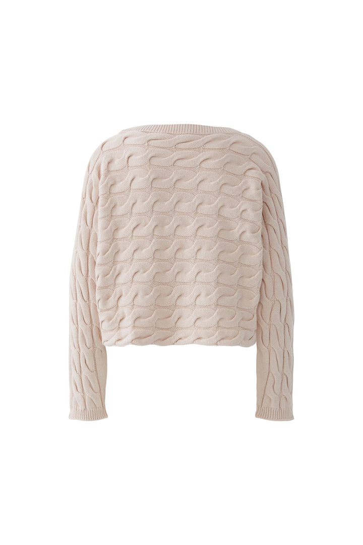 Pull en coton avec motif torsadé Sirah