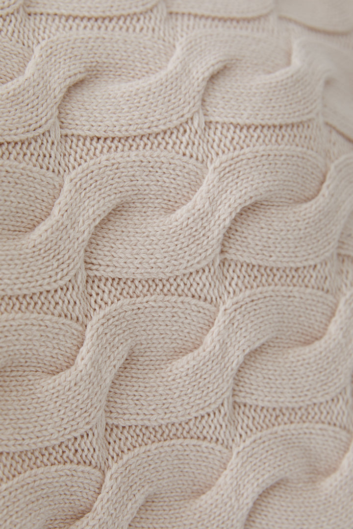 Pull en coton avec motif torsadé Sirah