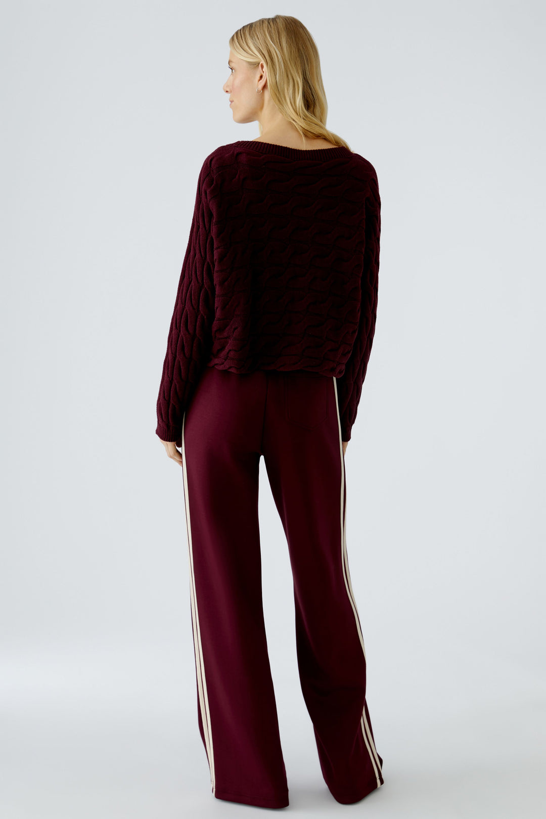 Pull en coton avec motif torsadé Sirah