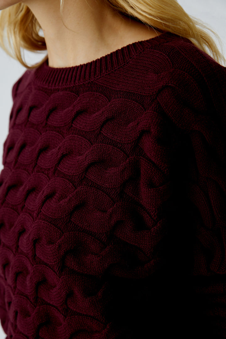 Pull en coton avec motif torsadé Sirah