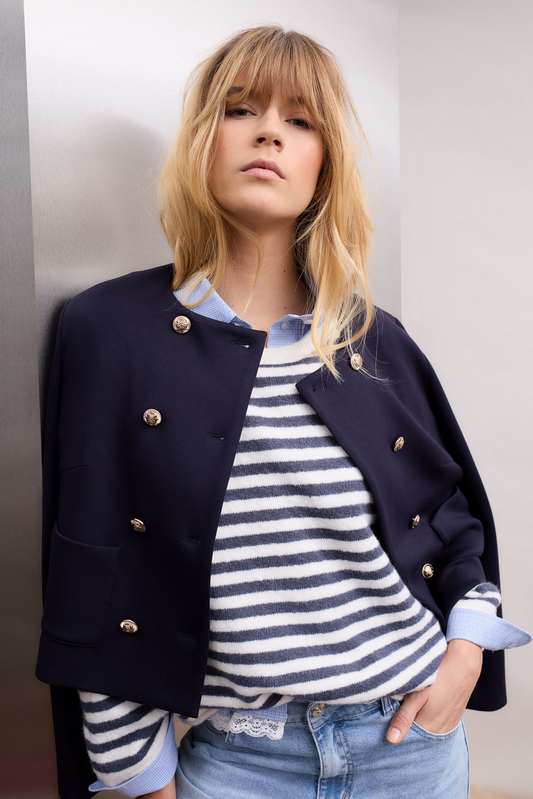 Veste scuba à coupe ajustée