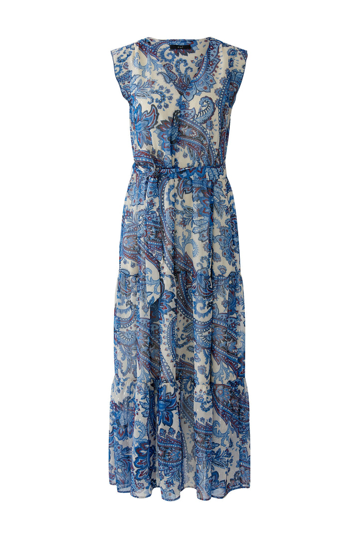 Robe maxi fluide ceinturée