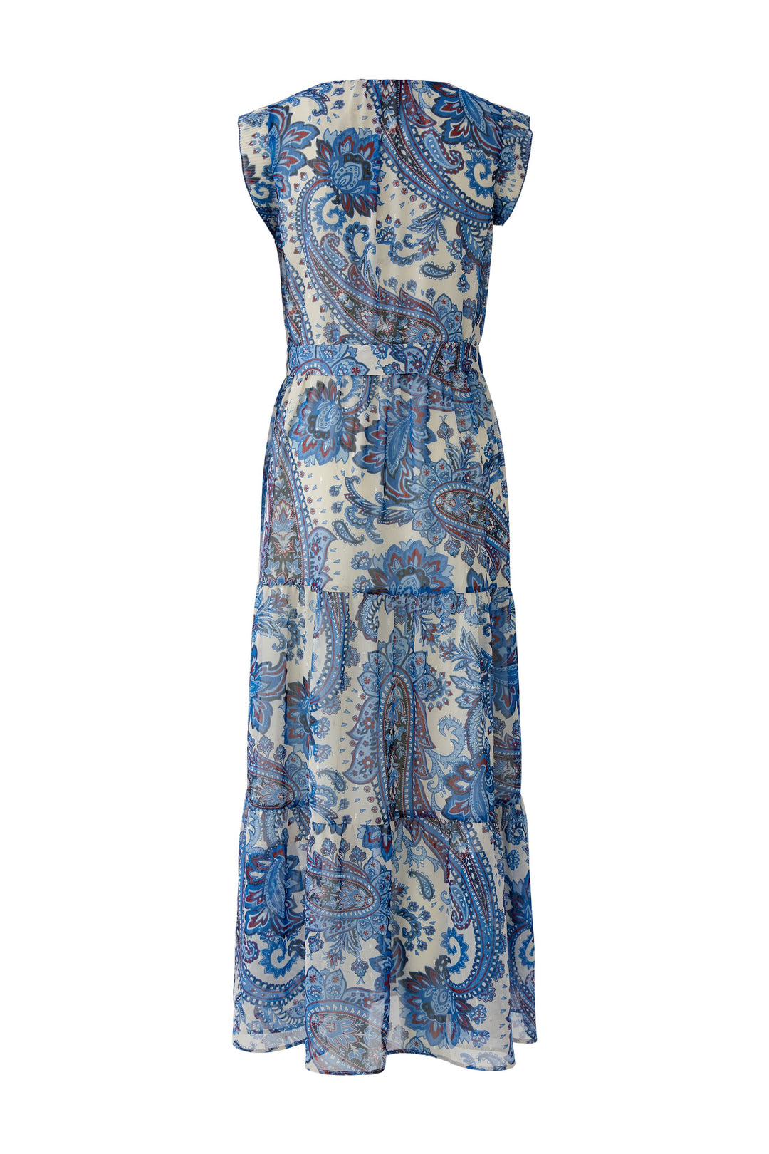 Robe maxi fluide ceinturée