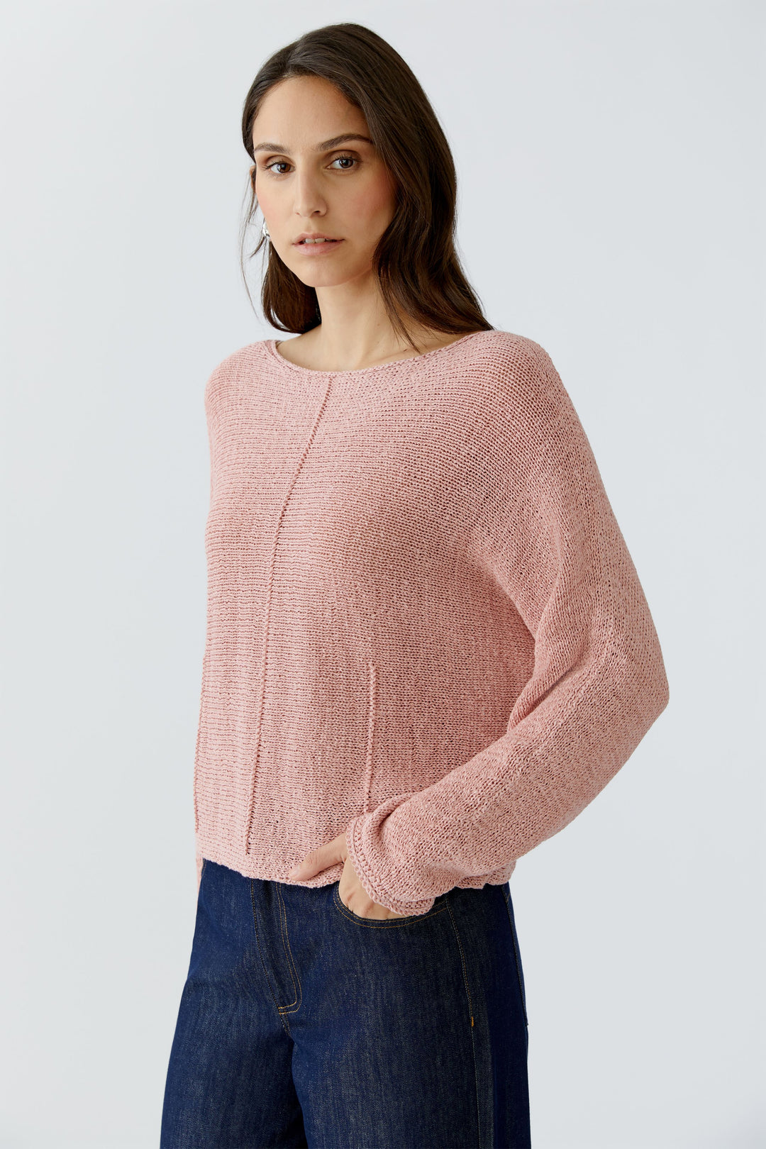 Pull en tricot ruban à encolure bateau