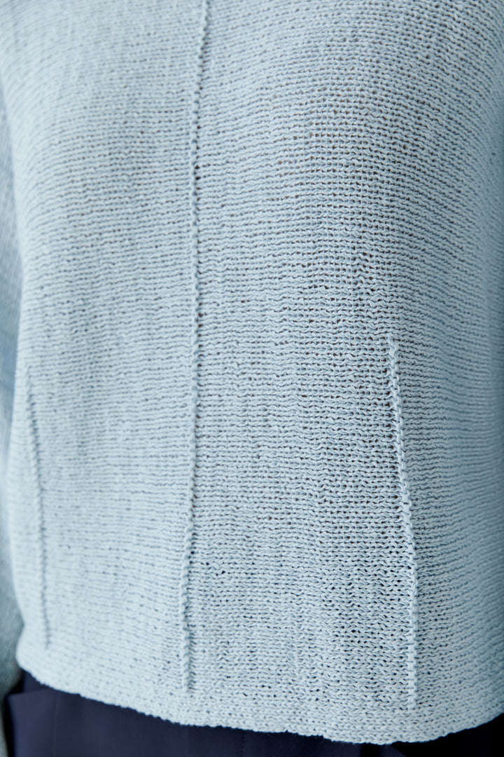 Pull en tricot ruban à encolure bateau