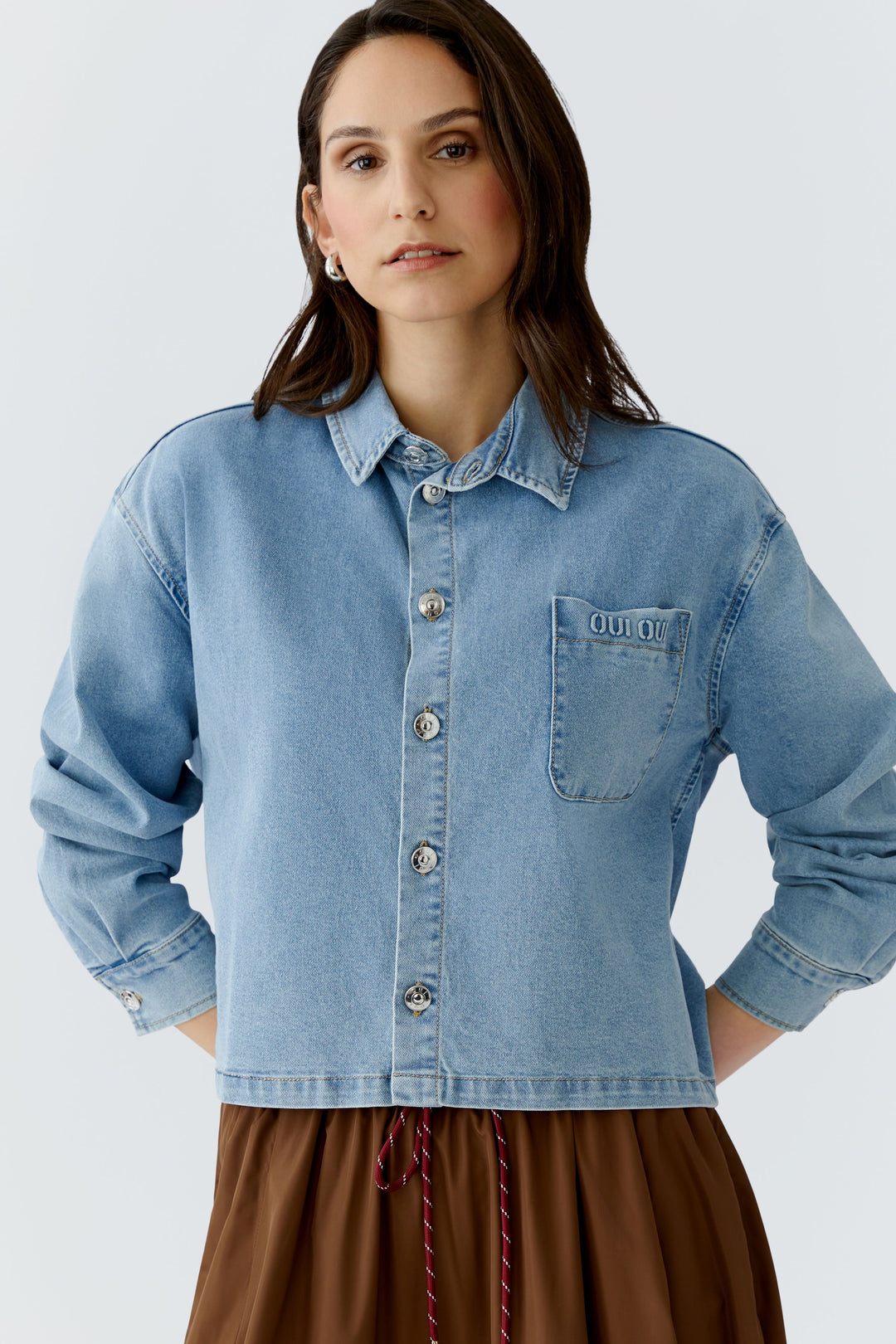 Chemisier Femme Chic Élégant Double Couche – Tunique Froissée Tissu Léger, Haut Décontracté Tendance