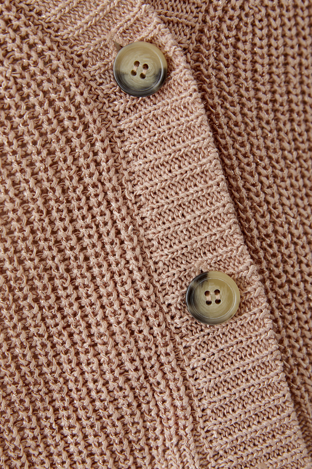 Cardigan court à encolure V et brillance subtile