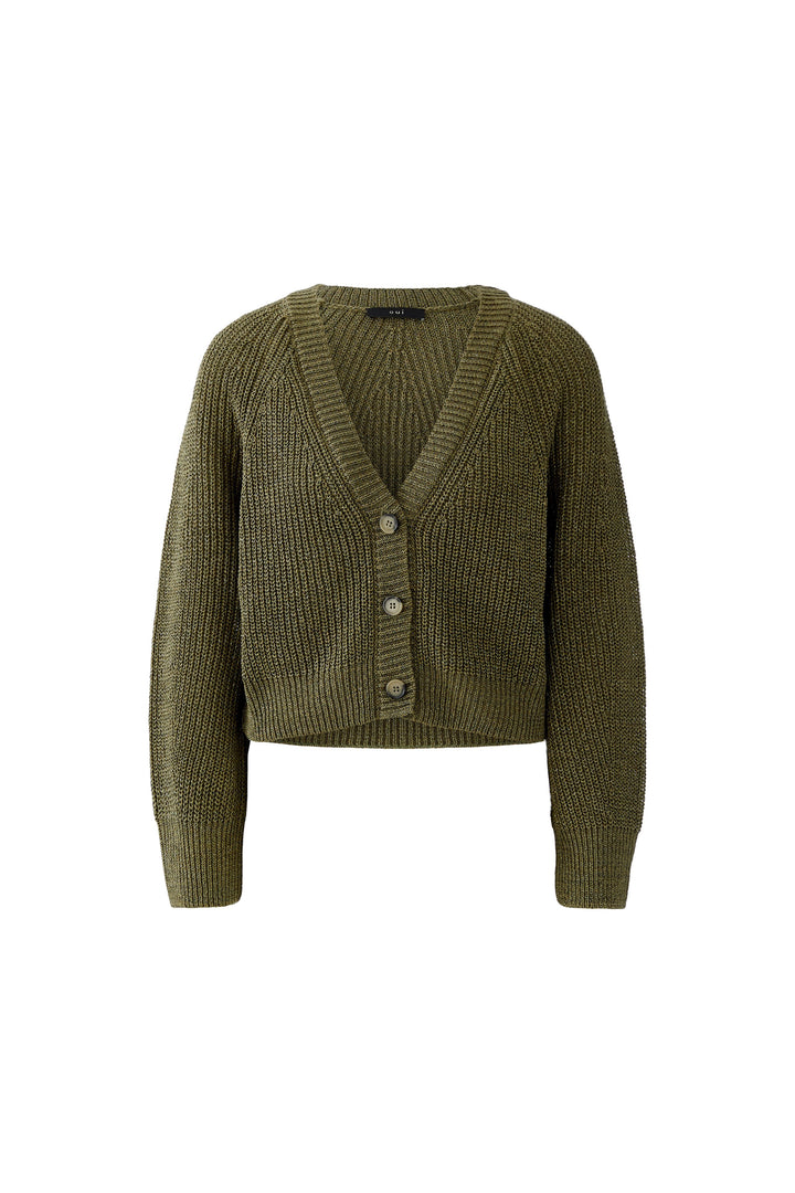 Cardigan court à encolure V et brillance subtile