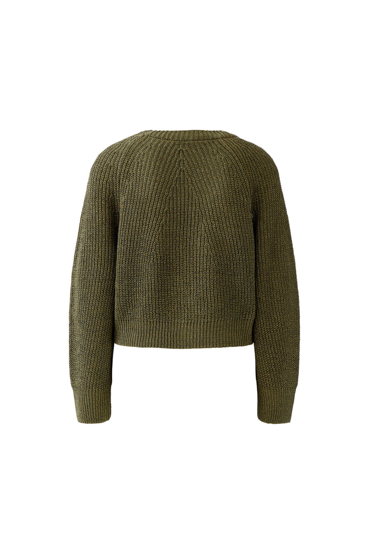 Cardigan court à encolure V et brillance subtile